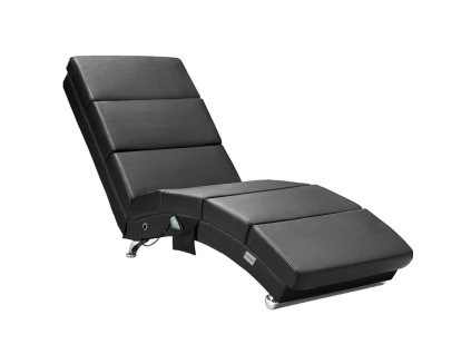 Relaxační masážní lehátko s vyhříváním - černé