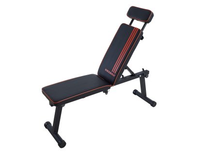 Tréninková lavice s opěrkou – posilovací lavice / fitness lavice pro domácí cvičení