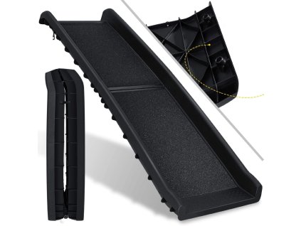 Rampa pro psa do auta černá