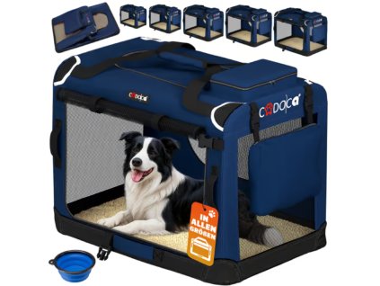 Látková klec pro psa XXL modrá