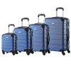 Sada 4 skořepinových kufrů Essential- modrý