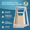 Montessori učící věž - bílá/dřevo