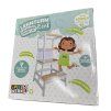 Montessori učící věž - bílá/dřevo
