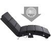 Relaxační masážní lehátko s vyhříváním - antracit