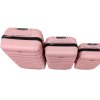 Sada skořepinových kufrů 3 ks - růžové