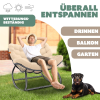 Relaxační houpací křeslo - béžové