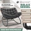 Relaxační houpací křeslo - antracitové
