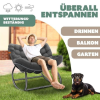 Relaxační houpací křeslo - antracitové