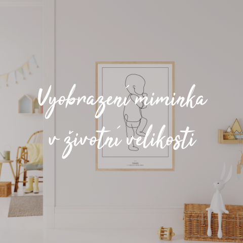 Vyobrazení miminka v životní veliksoti