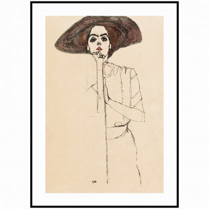Plakát Egon Schiele - Portrét ženy