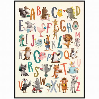 Plakát Anglická abeceda