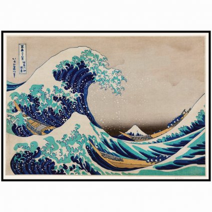 Plakát Katsushika Hokusai - Velká vlna u pobřeží Kanagawy