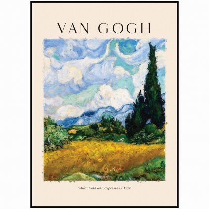 Vincent van Gogh - Pole s cypřiši