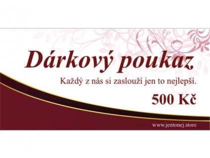 dárkový poukaz 500