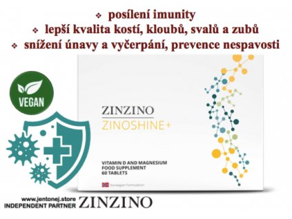 ZinZino ZinoShine + vitamin D a hořčík, 60 tobolek