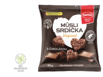 semix Müsli srdíčka ČOKOLÁDA 50 g