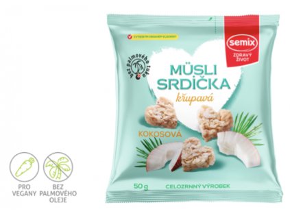 semix Müsli srdíčka KOKOS 50 g