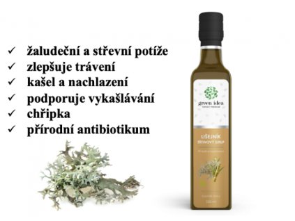 Farmářský bylinný sirup LIŠEJNÍK ISLANDSKÝ 320 g (250 ml)