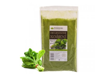 Damodara sušený špenát - pudr, 100 g