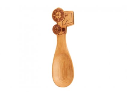 Dětská bambusová lžička Sass & Belle TRAKTOR 12 cm