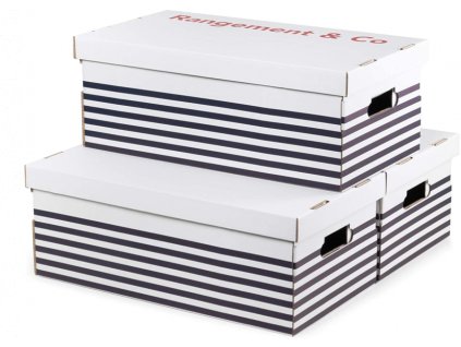 Compactor Úložná krabice MARINE 52 x 29 x 20 cm, sada 3ks