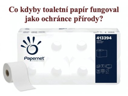 Toaletní papír PAPERNET 413394 3vrstvý, 8 x 165 útržků