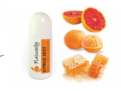 Přírodní deodorant rollon krém CITRUS ZEST 50 ml