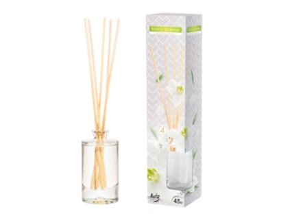 BISPOL Difuzér vonné tyčinky WHITE FLOVERS (bílé květy) 45 ml
