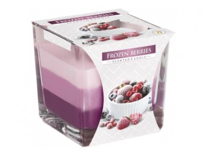 bispol Svíčka ve skle tříbarevná 170 g FROZEN BERRIES (mražené bobule)