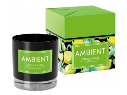 Svíčka ve skle 170 g AMBIENT CITRUS & HERBS (citrus a bylinky)