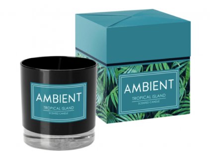 Svíčka ve skle 170 g AMBIENT TROPICAL ISLAND (tropický ostrov)