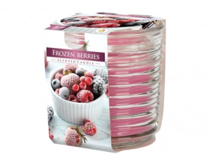 AURA Svíčka ve skle vroubkovaná 130 g FROZEN BERRIES (mražené bobule)