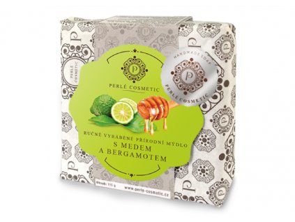 Ručně vyráběné mýdlo PERLÉ NATURAL MED a BERGAMOT 115 g