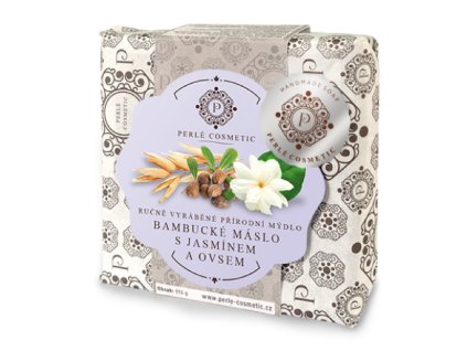Ručně vyráběné mýdlo PERLÉ NATURAL OVES a JASMÍN 115 g
