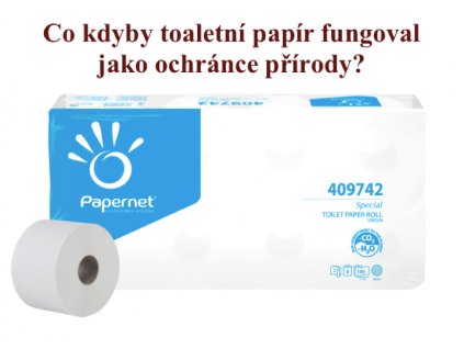 Toaletní papír PAPERNET 409742 2vrstvý, 8 x 180 útržků