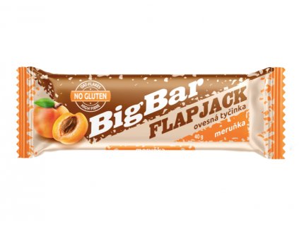 Flapjack BigBar ovesná tyčinka bez lepku MERUŇKY 40 g