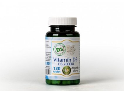 Vitamín D3 - 120 tablet (2000 IU)