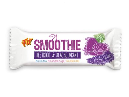 Fit SMOOTHIE tyčinka ČERNÝ RYBÍZ a ČERVENÁ ŘEPA 32 g