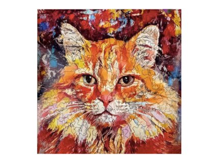 Dřevěné puzzle KOČKA 138 dílků