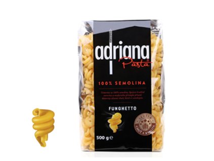 ADRIANA Semolinové těstoviny FUNGHETTO 500 g