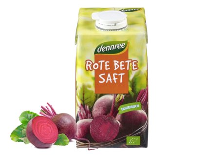 100% Zeleninová šťáva ČERVENÁ ŘEPA 500 ml (zn. Dennree)