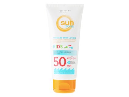 Sun Zone Opalovací mléko na tělo a obličej SPF 50, 100 ml