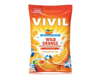 VIVIL Vitamínové bonbony DIVOKÝ POMERANČ 60 g, bez cukru