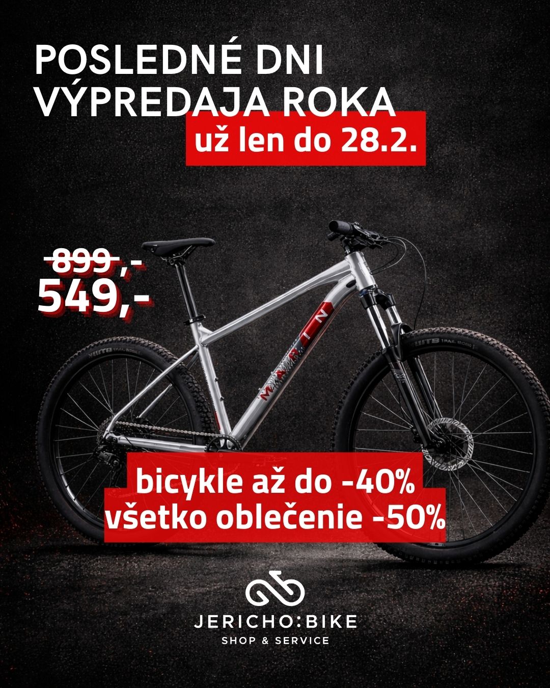 Výhody v Jericho:Bike