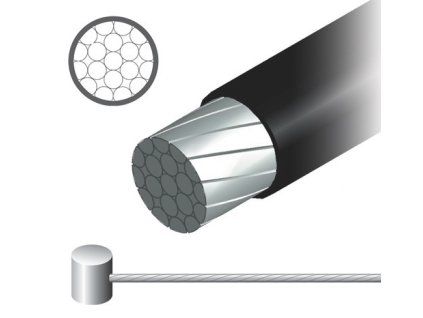 8009852-6; 1,5x1700mm, lanko brzdové teflon. MTB