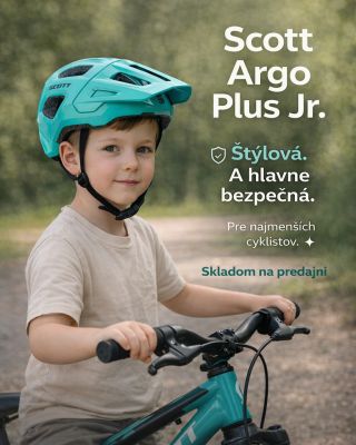Scott Argo Plus Jr. Štýlová. A hlavne bezpečná. Prilba pre najmenších cyklistov, ktorí chcú jazdiť pohodlne a bezpečne....