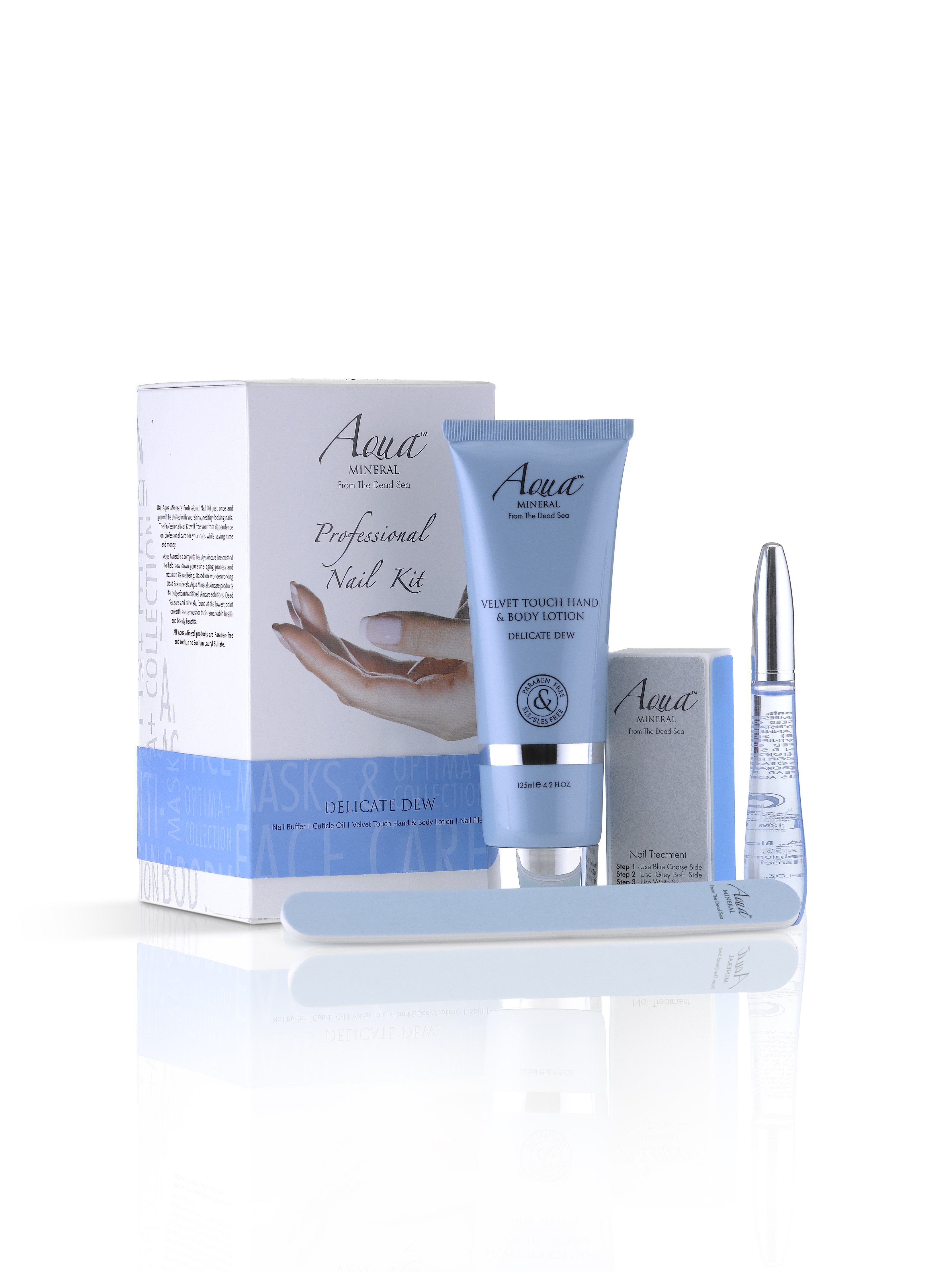 Levně Aqua Mineral Nail kit delicate dew