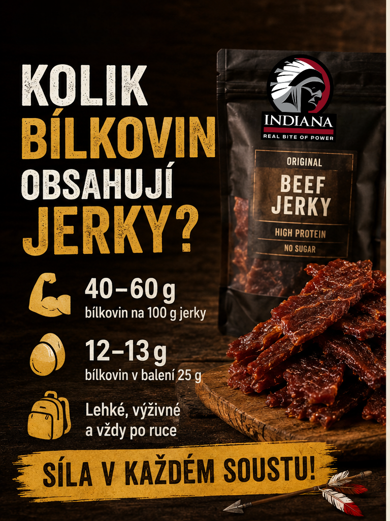 Kolik bílkovin obsahují jerky?
