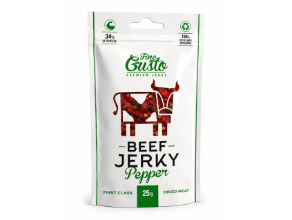 Fine Gusto sušené maso Beef Jerky Pepper