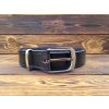 Pánský kožený opasek černý Mike